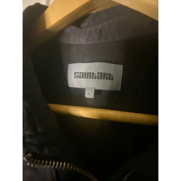 Saint Art New York Maxine Short Sleeve Cargo Jumpsuit Licorice Black Size Small - Picture 6 of 9